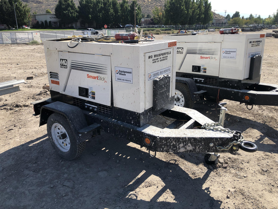 2020 Multiquip DLW400ESA4 400 amp Welder, 14kW, 120/240V, T4F Kubota, Trailer
