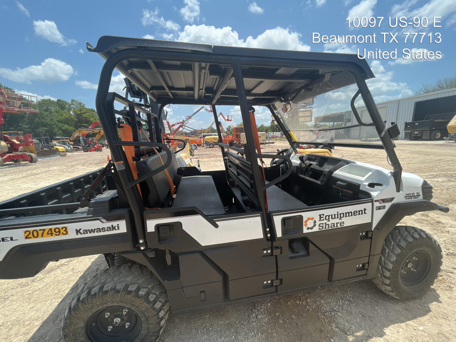 2022 Kawasaki Mule PRO-DXT Standard Options, Backup Alarm, Beacon, Plastic Hard Top, Poly Windshield, Horn Kit