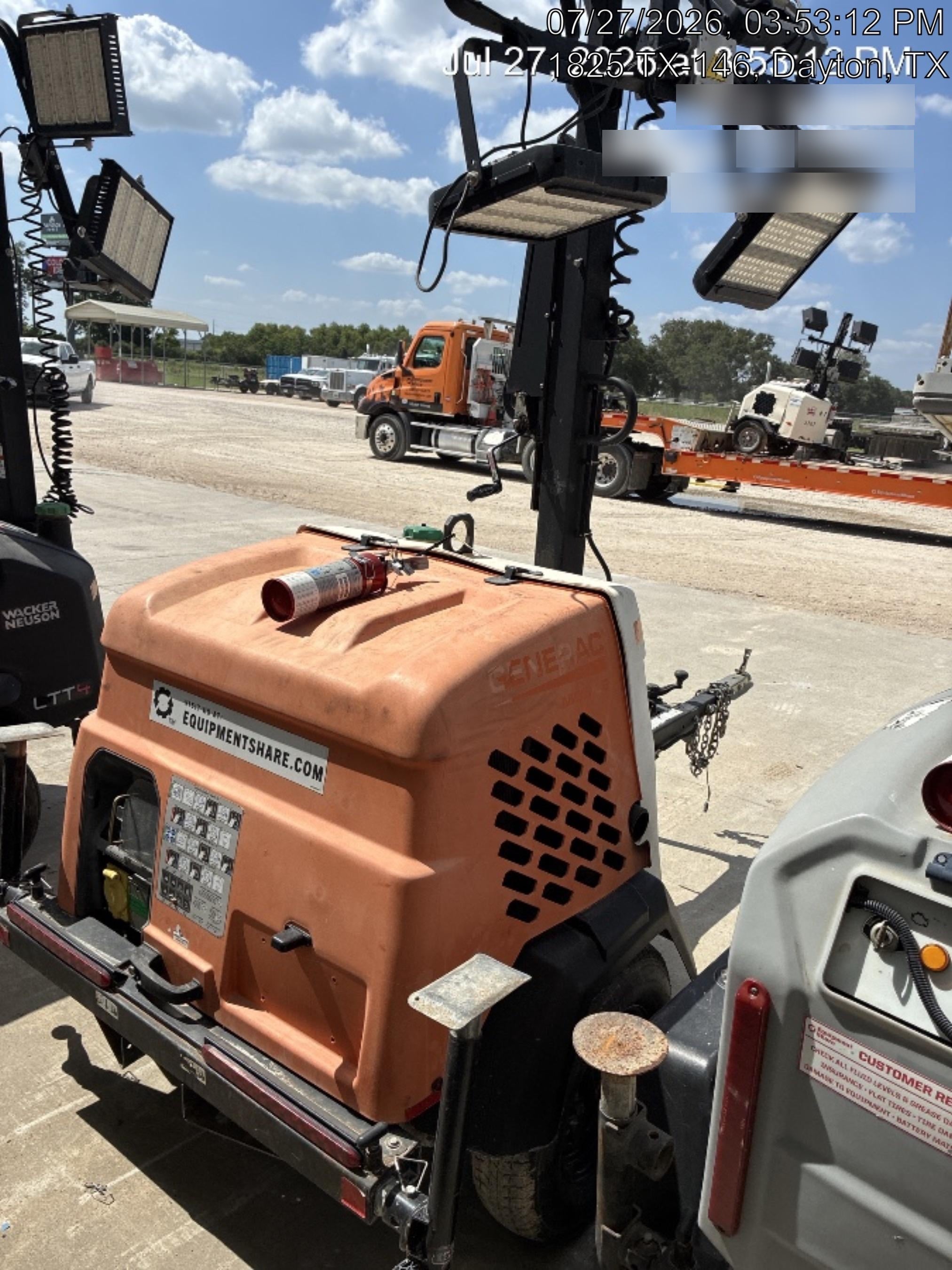 2023 Generac MLT2 Diesel, Flex Switch 120V Input, Powerzone Controller, 
(4) 320W LED Lights, 4kW Generator, 39.9 Gal Fuel Tank, 2" Ball, T3