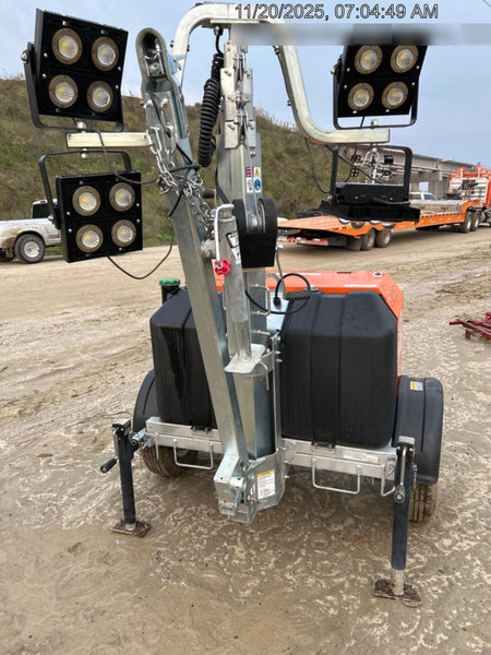 2024 Wanco WLTT-4MM4K Diesel, Deep Sea Controller, Shore Power Plug, Auto Start, (4) 350W LED Floodlights, 4kW Generator, 60 Gal Fuel Tank, 2" Ball, T3
