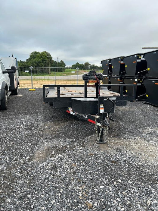 2024 TEXAS PRIDE TRAILERS 21' Lowboy Gravity Tilt Bed 14K Bumper Pull Trailer