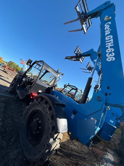 2018 Genie GTH-636 Genie GTH-636 w/Open ROPS, Solid Tires, beacon/work lights, 48" carriage/forks