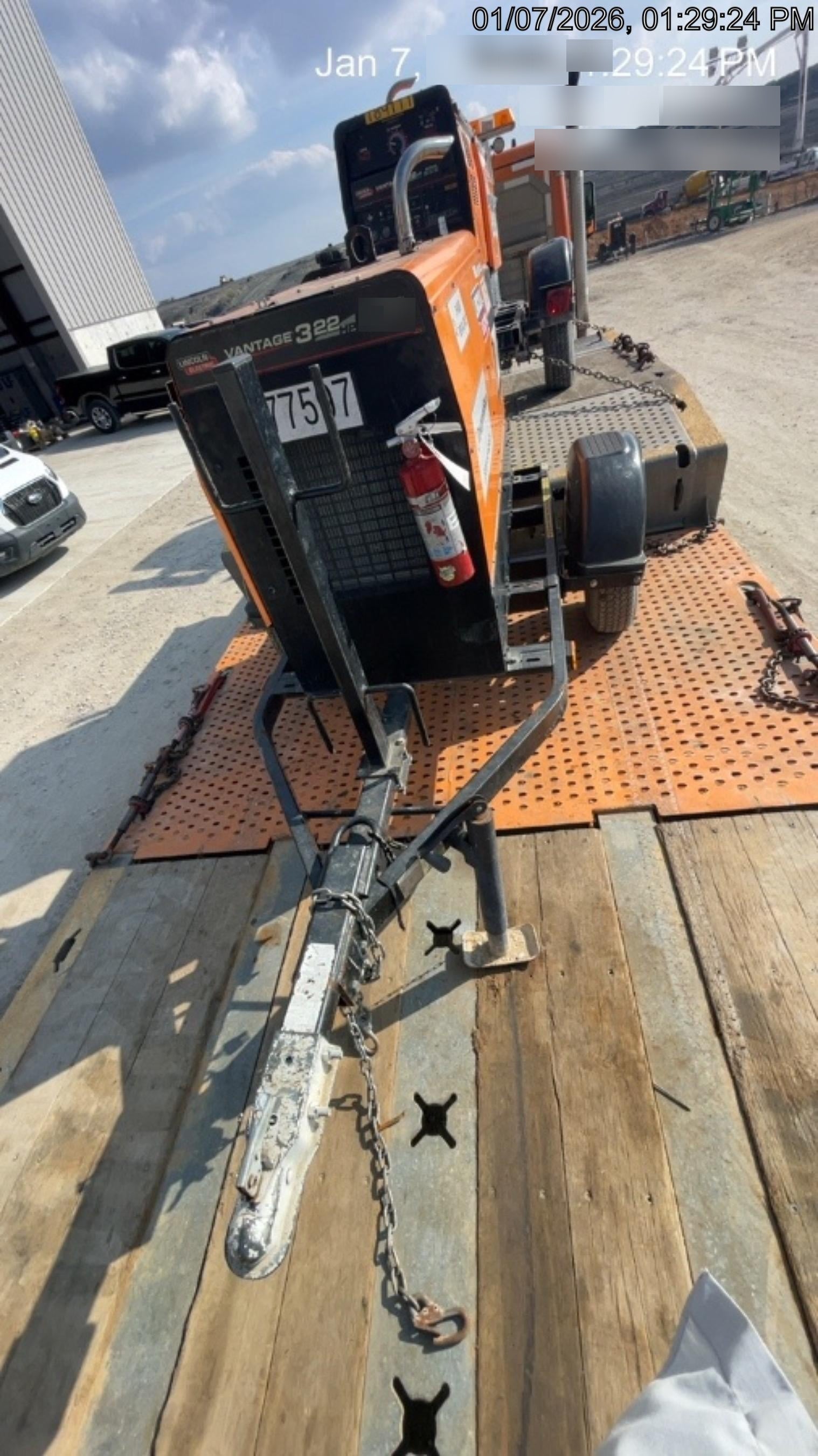 2021 Lincoln Electric Vantage 322 Vantage 322 Ready Pak 3 w/ Decals, ORANGE (includes trailer, cable rack, fender light kit) NO Telematics