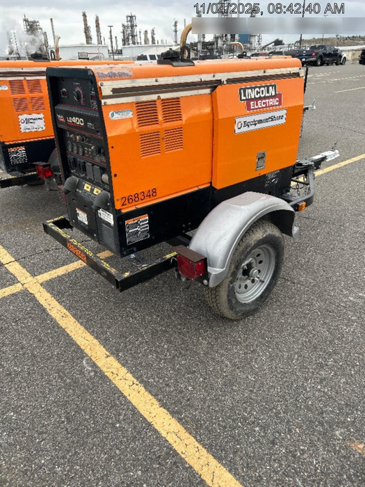 2022 Lincoln Electric LE400 Kubota V1505, Trlr, Cable Rack, Light Kit, ES Decals, T3