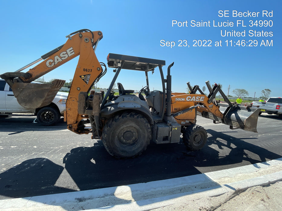 2018 Case 580N STANDARD HOE, ROPS, PILOT CONTROLS, AUX HYD