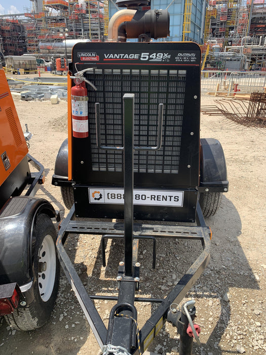 2021 Lincoln Electric Vantage 549X Ready Pak 3, ORANGE (includes trailer, cable rack, fender light kit)