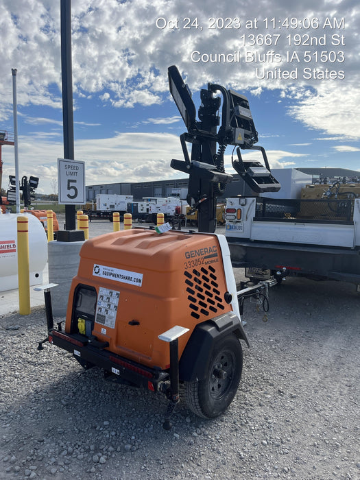 2023 Generac MLT2 Diesel, Flex Switch 120V Input, Powerzone Controller, (4) 320W LED Lights, 4kW Generator, 39.9 Gal Fuel Tank, 2" Ball, T3