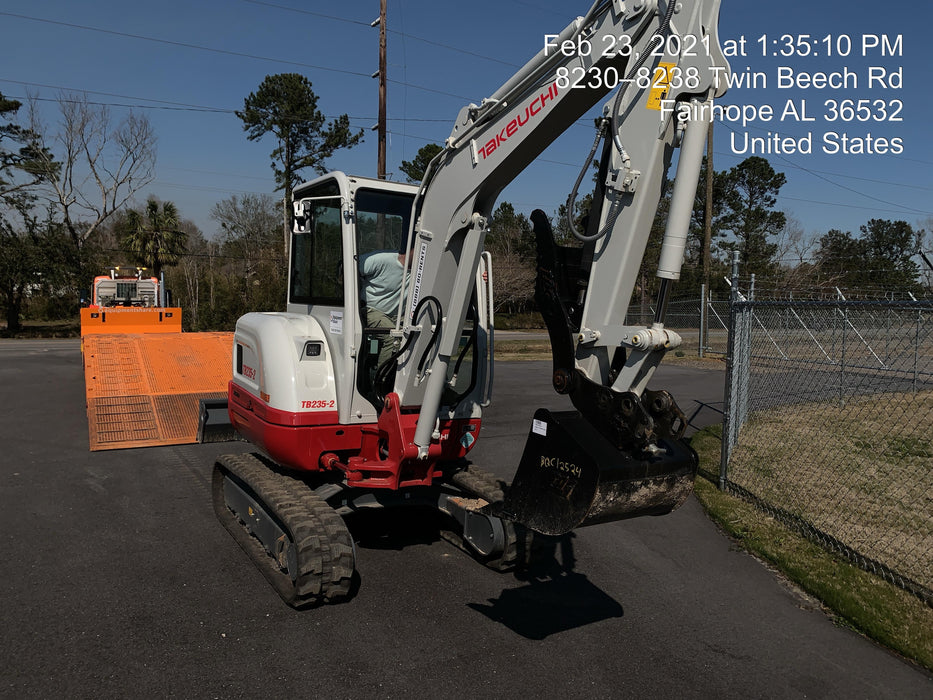 2020 Takeuchi TB-235-2CR Cab/Heat/Air, Rubber Tracks, Manual TAG QC