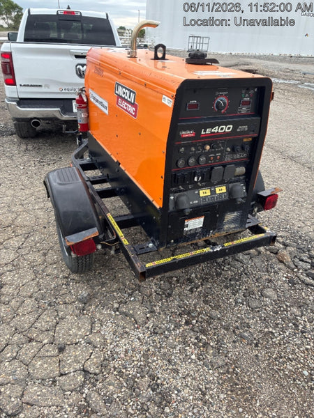 2022 Lincoln Electric LE400 Kubota V1505, Trlr, Cable Rack, Light Kit, ES Decals, T3