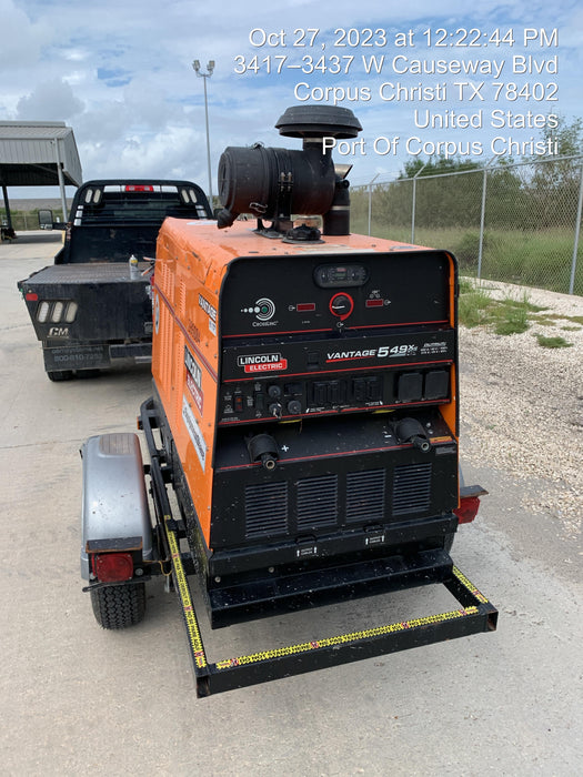 2022 Lincoln Electric Vantage 549X Crosslink Technology, Trailer Mounted, ES Decals, T3