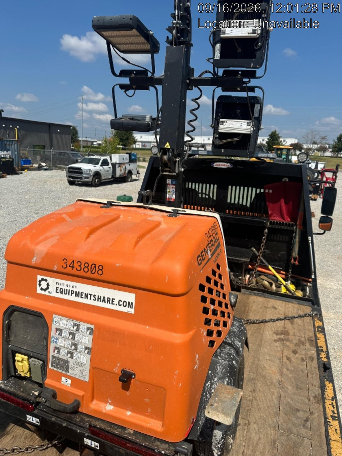 2023 Generac MLT2 Diesel, Flex Switch 120V Input, Powerzone Controller, (4) 320W LED Lights, 4kW Generator, 39.9 Gal Fuel Tank, 2" Ball, T3
