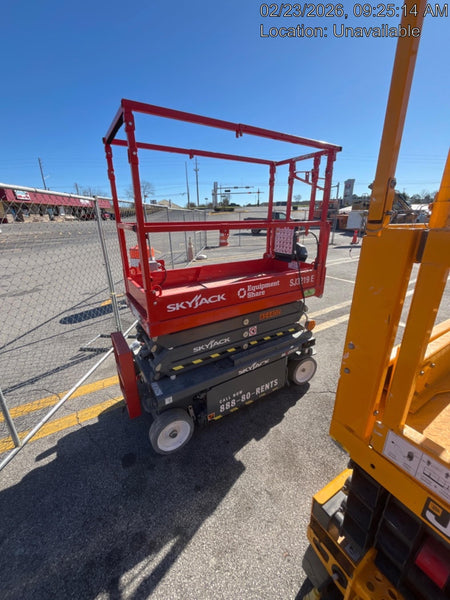 2024 Skyjack SJ3219 Electric Drive, Sld NM Tires, DBcns, RFRails, Power to Platform, T3 + Access Control