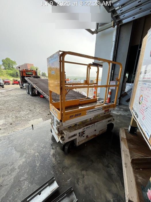 Custom Equipment HB-1430 Hy-Brid Scissor Lift
Platform capacity up to 670 lbs
Working height up to 20 ft
Weighs under 1,700 lbs
Non-marking wheels