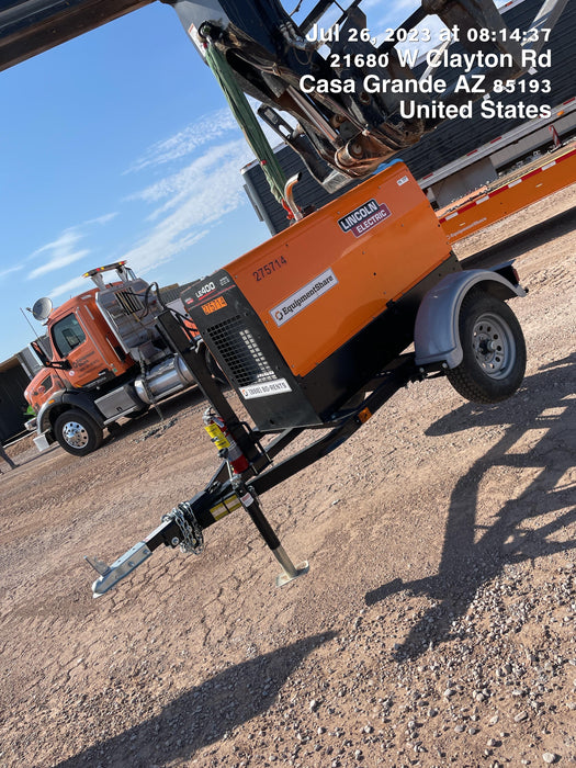 2022 Lincoln Electric LE400 Kubota V1505, Trlr, Cable Rack, Light Kit, ES Decals, T3