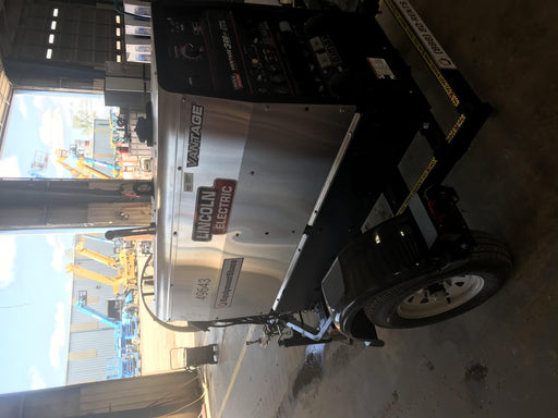 2019 Lincoln Electric Vantage 322 Ready-Pak 3, Two Wheel Trailer, Fender and Light Kit, Cable Rack