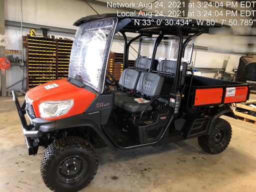 2021 Kubota RTV-X1140W-H Plastic Canopy, Windshield Acrylic Clear, LED Strobe Light, Wire Harness Kit, Back up Alarm