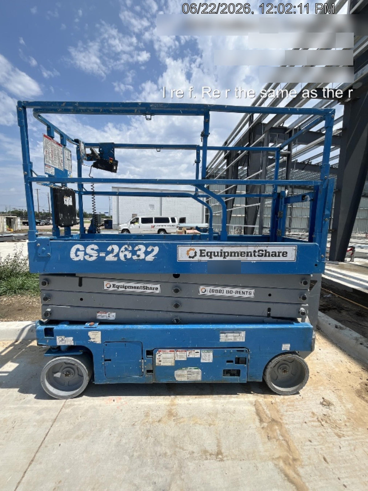 2019 Genie GS-2632 Folding rails with half height swing gate