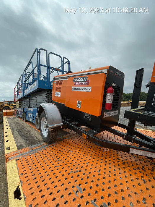 2023 Lincoln Electric LE400 Kubota V1505, Trlr, Cable Rack, Light Kit, ES Decals, T3