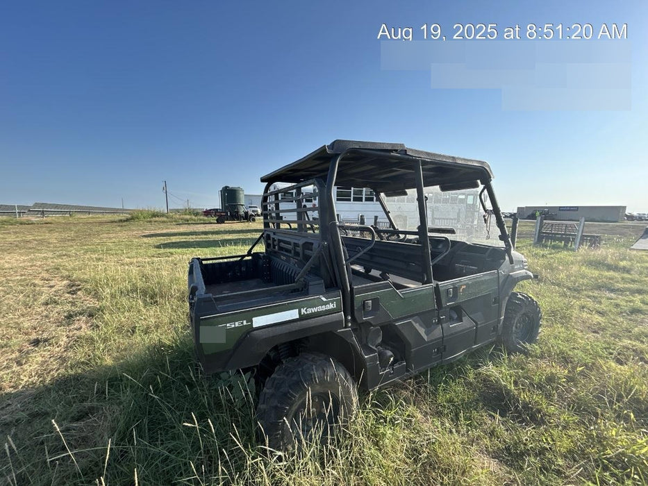 2019 Kawasaki Mule PRO-DXT Standard Options, Backup Alarm, Beacon, Plastic Hard Top, Poly Windshield, Horn Kit