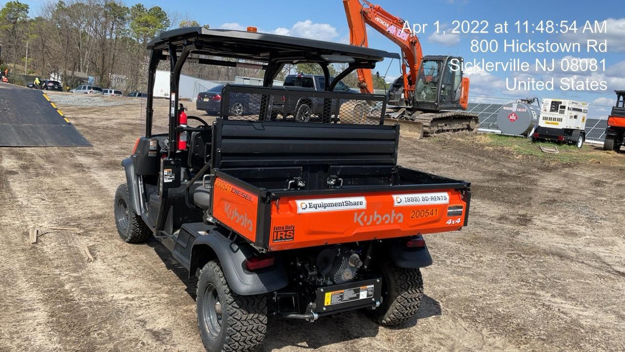 2022 Kubota RTV-X1140W-H Plastic Canopy, Windshield Acrylic Clear, LED Strobe Light, Wire Harness Kit, Back up Alarm