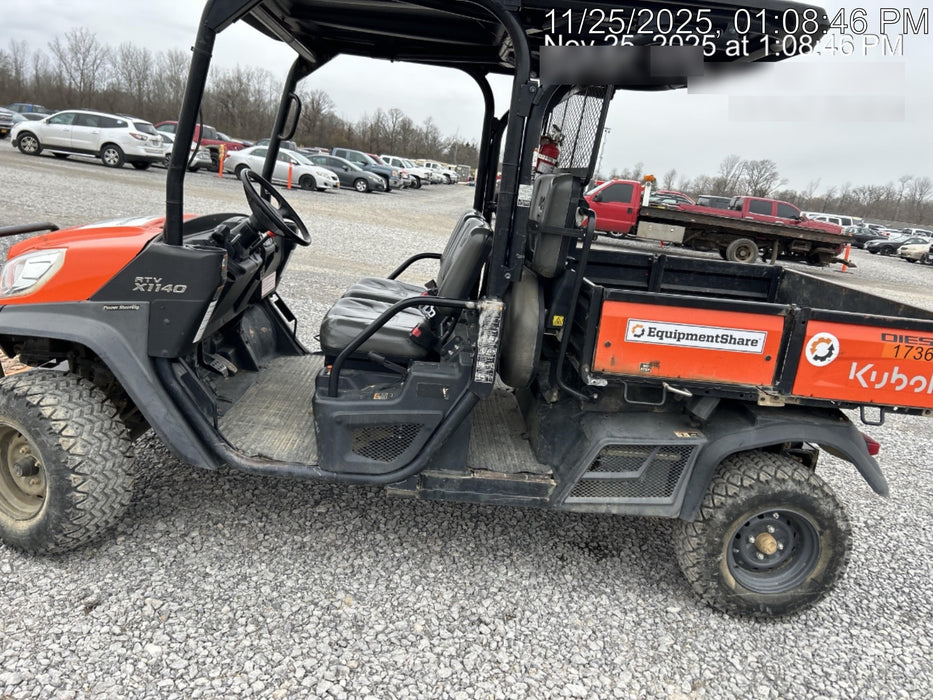 2021 Kubota RTV-X1140W-H Plastic Canopy, Windshield Acrylic Clear, LED Strobe Light, Wire Harness Kit, Back up Alarm