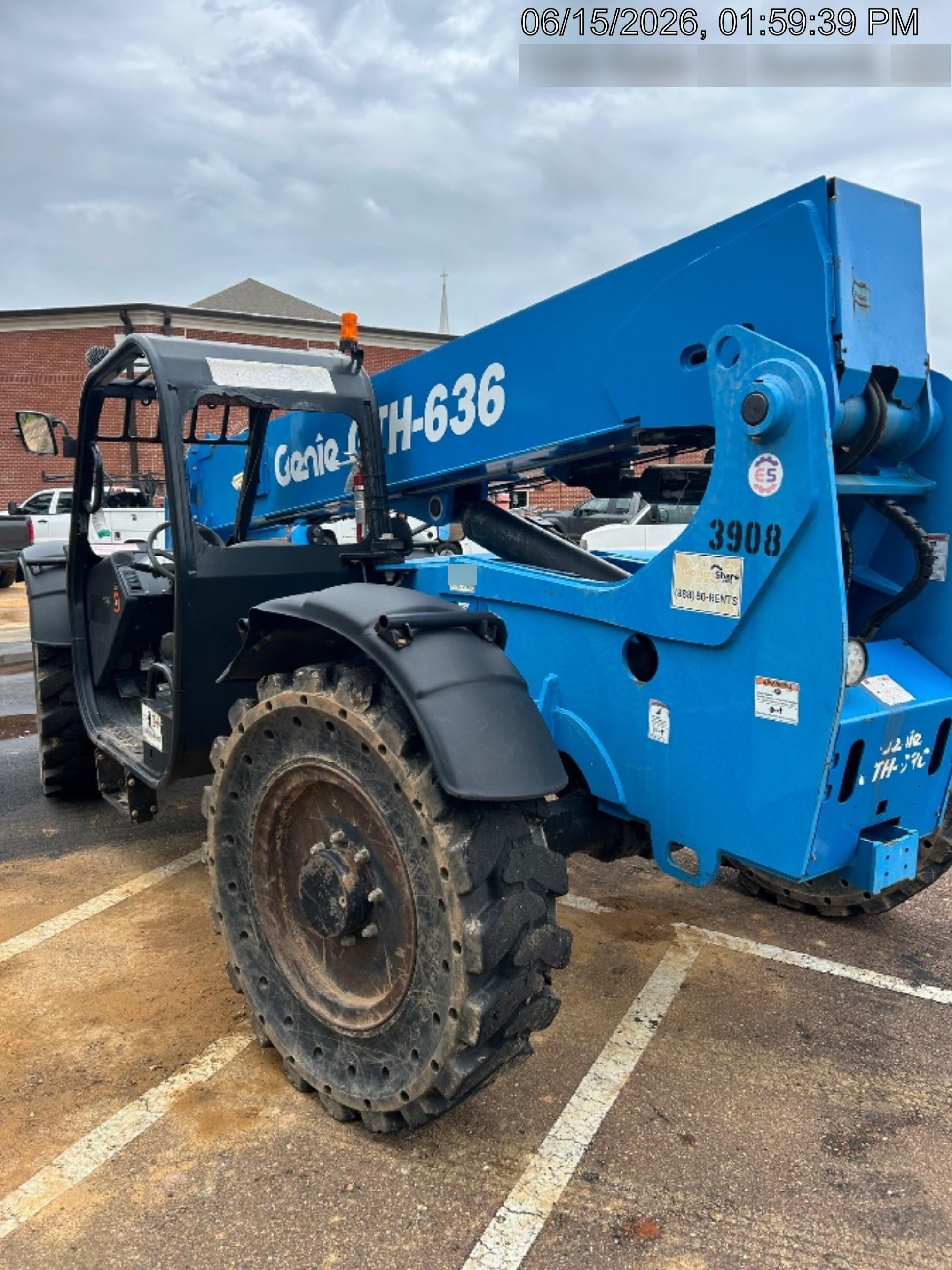 2017 Genie GTH-636 Genie GTH636, Foam Filled Tires, 48" carriage