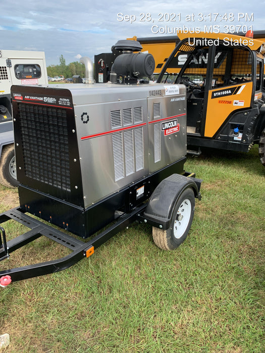 2021 Lincoln Electric Air Vantage 566 Air Vantage 566X Ready Pak 3 (includes trailer, cable rack, fender light kit); no telematics