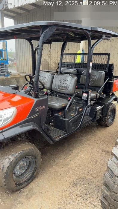 2021 Kubota RTV-X1140W-H Plastic Canopy, Windshield Acrylic Clear, LED Strobe Light, Wire Harness Kit, Back up Alarm