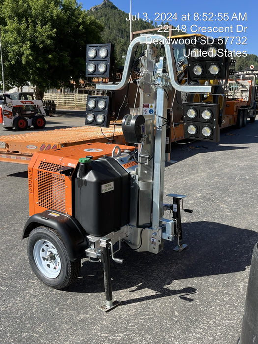 2024 Wanco WLTT-4MM4K Diesel, Deep Sea Controller, Shore Power Plug, Auto Start, (4) 350W LED Floodlights, 4kW Generator, 60 Gal Fuel Tank, 2" Ball, T3
