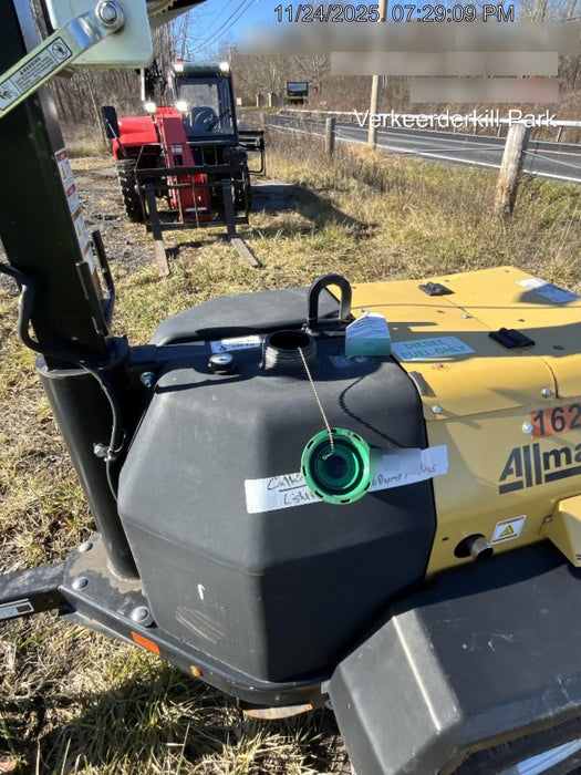 2021 Allmand NLV3GR (4) LED Light Fixture 350W, 23' Vertical Mast, 3kW Prime, Towable, Deep Sea L401, Leveling Jacks, Yanmar T4F 5.8hp