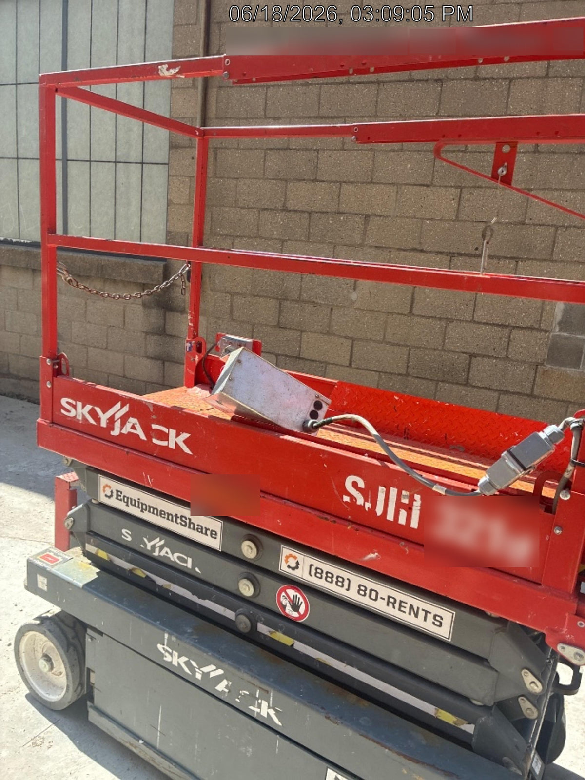 2018 Skyjack SJIII-3219 Standard Rental Specs