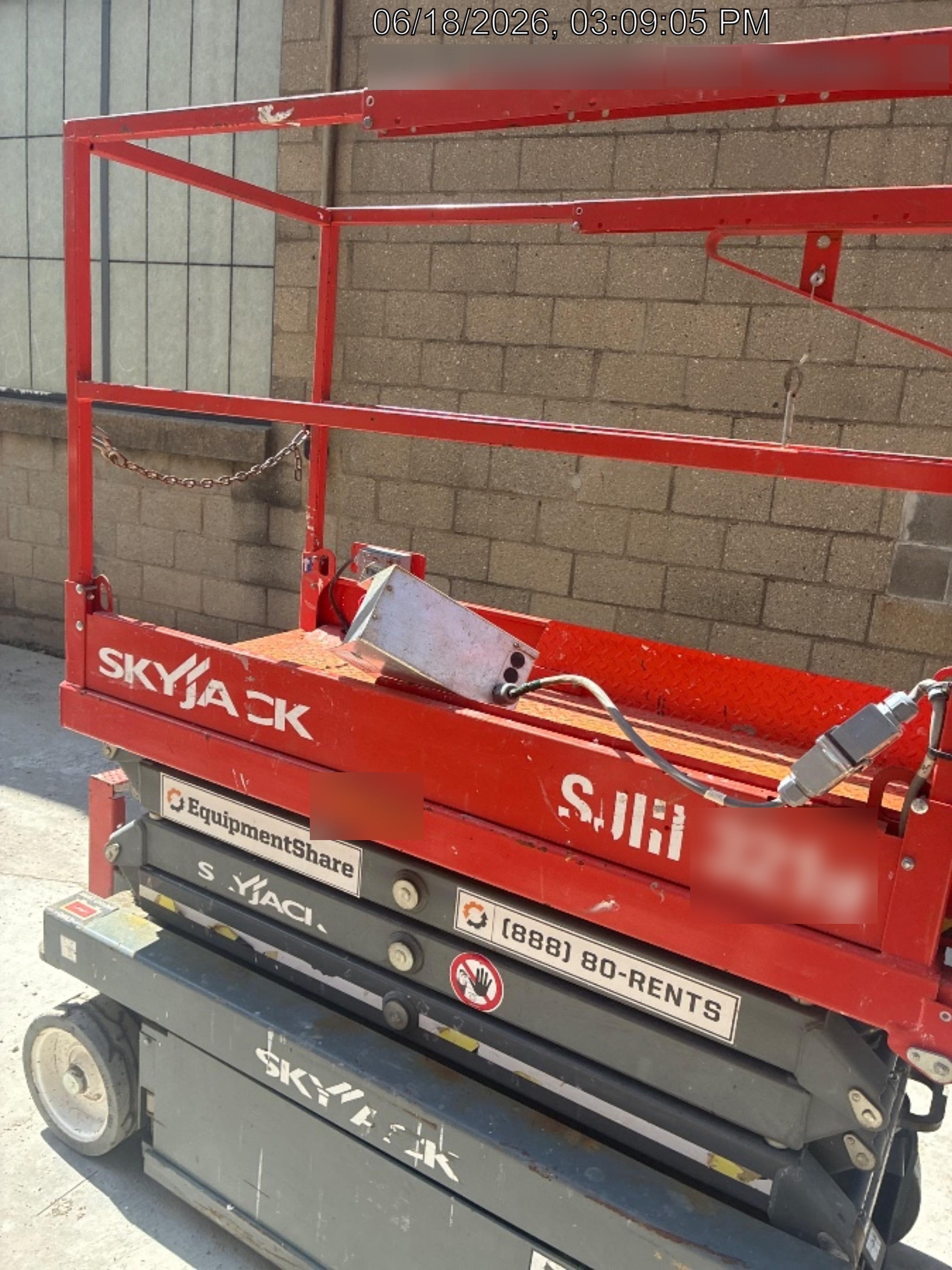 2018 Skyjack SJIII-3219 Standard Rental Specs