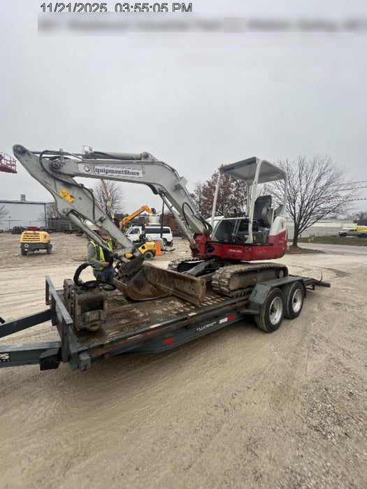 2019 Takeuchi TB240 Takeuchi TB240 Canopy w/Rubber Tracks, Auxiliary Hydraulics, Manual QC, Hydraulic Thumb, 12/18/24" Buckets