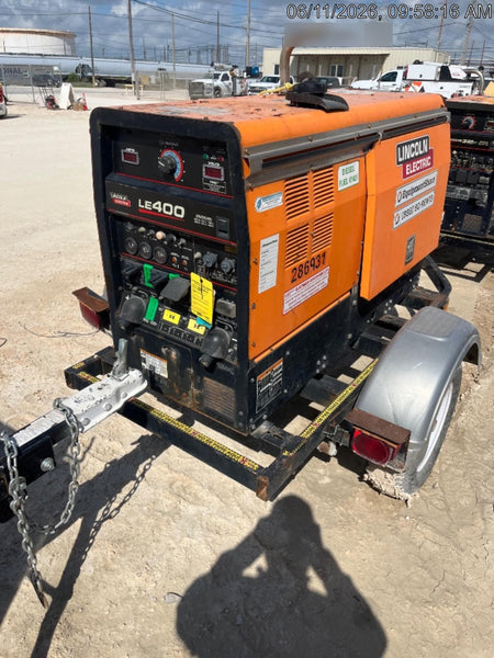 2022 Lincoln Electric LE400 Kubota V1505, Trlr, Cable Rack, Light Kit, ES Decals, T3