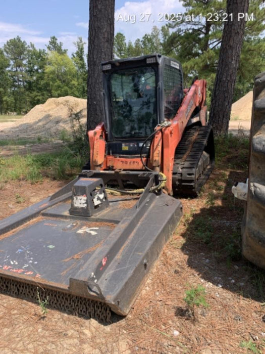 2019 Kubota SVL95-2S Cab/Heat/Air, Standard Tracks, Standard Flow, Hydraulic QC 80" HD w/ Smooth Cutting Edge