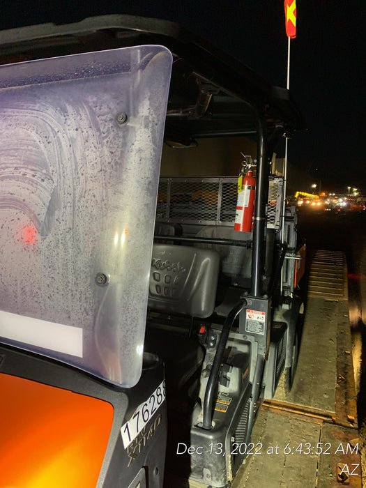 2021 Kubota RTV-X1140W-H Plastic Canopy, Windshield Acrylic Clear, LED Strobe Light, Wire Harness Kit, Back up Alarm