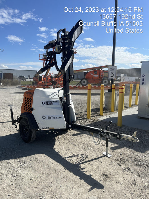 2023 Generac MLT2 Diesel, Flex Switch 120V Input, Powerzone Controller, (4) 320W LED Lights, 4kW Generator, 39.9 Gal Fuel Tank, 2" Ball, T3