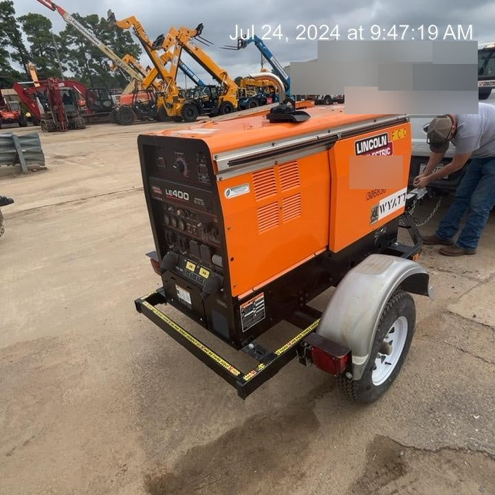2023 Lincoln Electric LE400 Kubota V1505, Trlr, Cable Rack, Light Kit, ES Decals, T3
