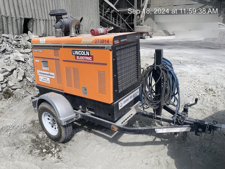 2022 Lincoln Electric Vantage 549X Crosslink Technology, Trailer Mounted, ES Decals, T3