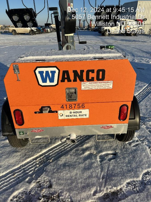 2024 Wanco WLTT-4MM4K Diesel, Deep Sea Controller, Shore Power Plug, Auto Start, (4) 350W LED Floodlights, 4kW Generator, 60 Gal Fuel Tank, 2" Ball, T3