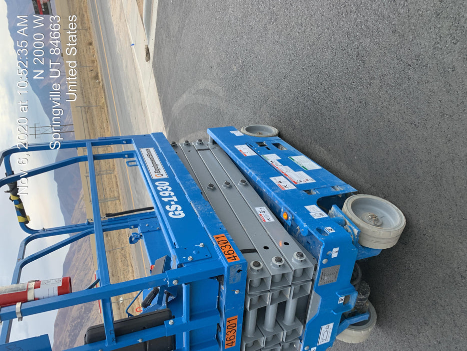 2019 Genie GS-1930 Fixed rails with chain Entry