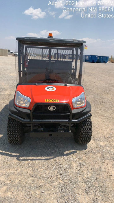 2021 Kubota RTV-X1140W-H Plastic Canopy, Windshield Acrylic Clear, LED Strobe Light, Wire Harness Kit, Back up Alarm