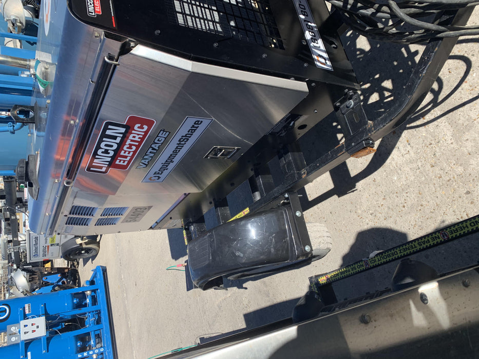 2019 Lincoln Electric Vantage 322 Welder Ready-Pak 3, Two wheel trailer, Fender and Light kit, Cable Rack