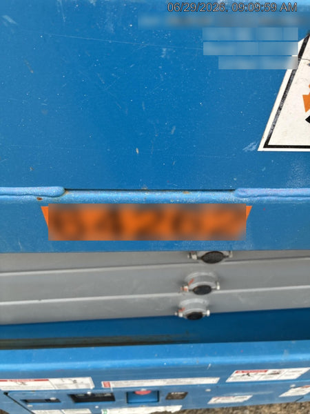 2020 Genie GS-1930 Solid Non Marking Tires, Beacon, Folding rails with half height swing gate, 800W Inverter
