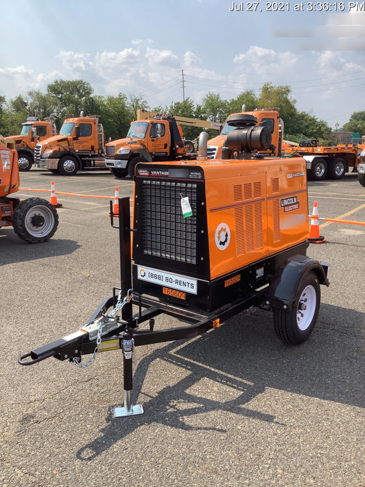 2021 Lincoln Electric Vantage 549X Ready Pak 3, ORANGE (includes trailer, cable rack, fender light kit)