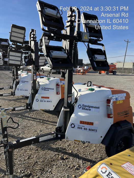 2023 Generac MLT2 Diesel, Flex Switch 120V Input, Powerzone Controller, (4) 320W LED Lights, 4kW Generator, 39.9 Gal Fuel Tank, 2" Ball, T3