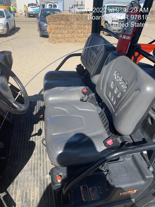 Kubota RTV-X1140W-H 4WD utility cart -LED strobe -Windshield tempered glass -Plastic canopy -Wire harness kit -Backup alarm