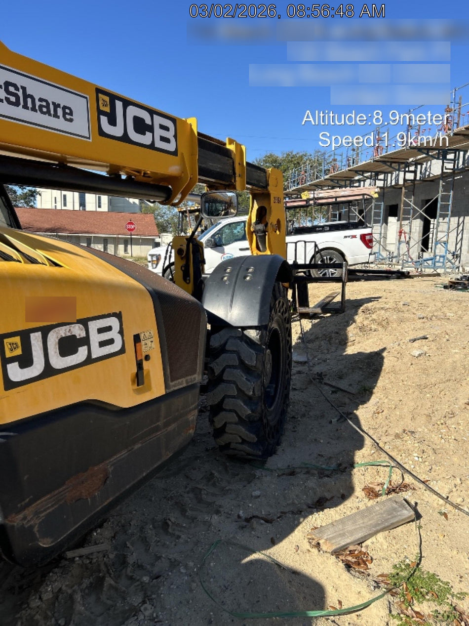 2019 JCB 509-42 74 HP w/CAB/HVAC, Beacon, Aux Hydraulics, Worklights, Solid Tires