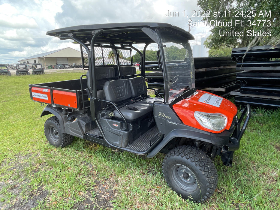 2022 Kubota RTV-X1140W-H Plastic Canopy, Windshield Acrylic Clear, LED Strobe Light, Wire Harness Kit, Back up Alarm