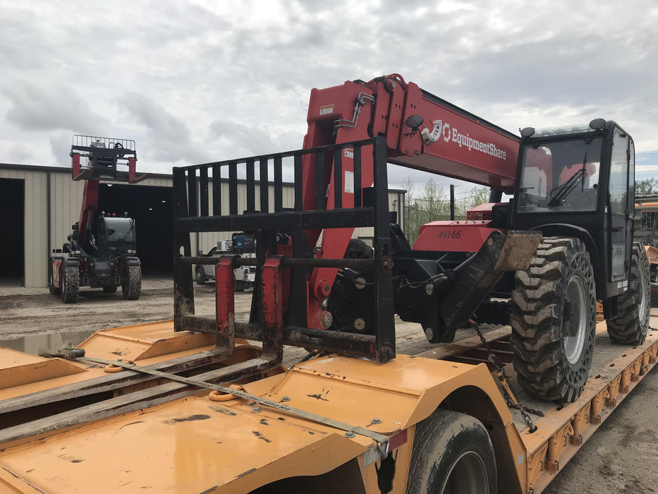2020 Manitou MTA10055 Cab/Heat/Air, 120 HP, Solid Tires, Work Lights, Lift Hook, Auxiliary Hydraulics w/66" Carriage and 60" Forks